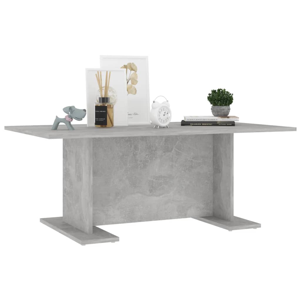 vidaXL Coffee Table Concrete Grey 103.5x60x40 cm Engineered Wood