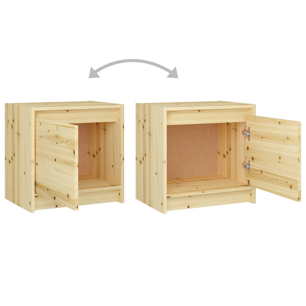 vidaXL Bedside Cabinet 40x30.5x40 cm Solid Firwood