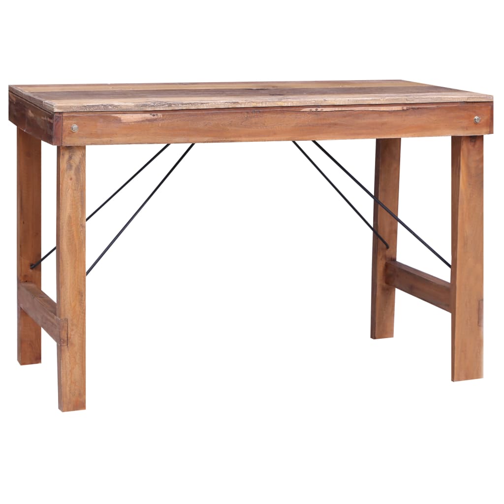 vidaXL Dining Table 120x60x80 cm Solid Reclaimed Wood