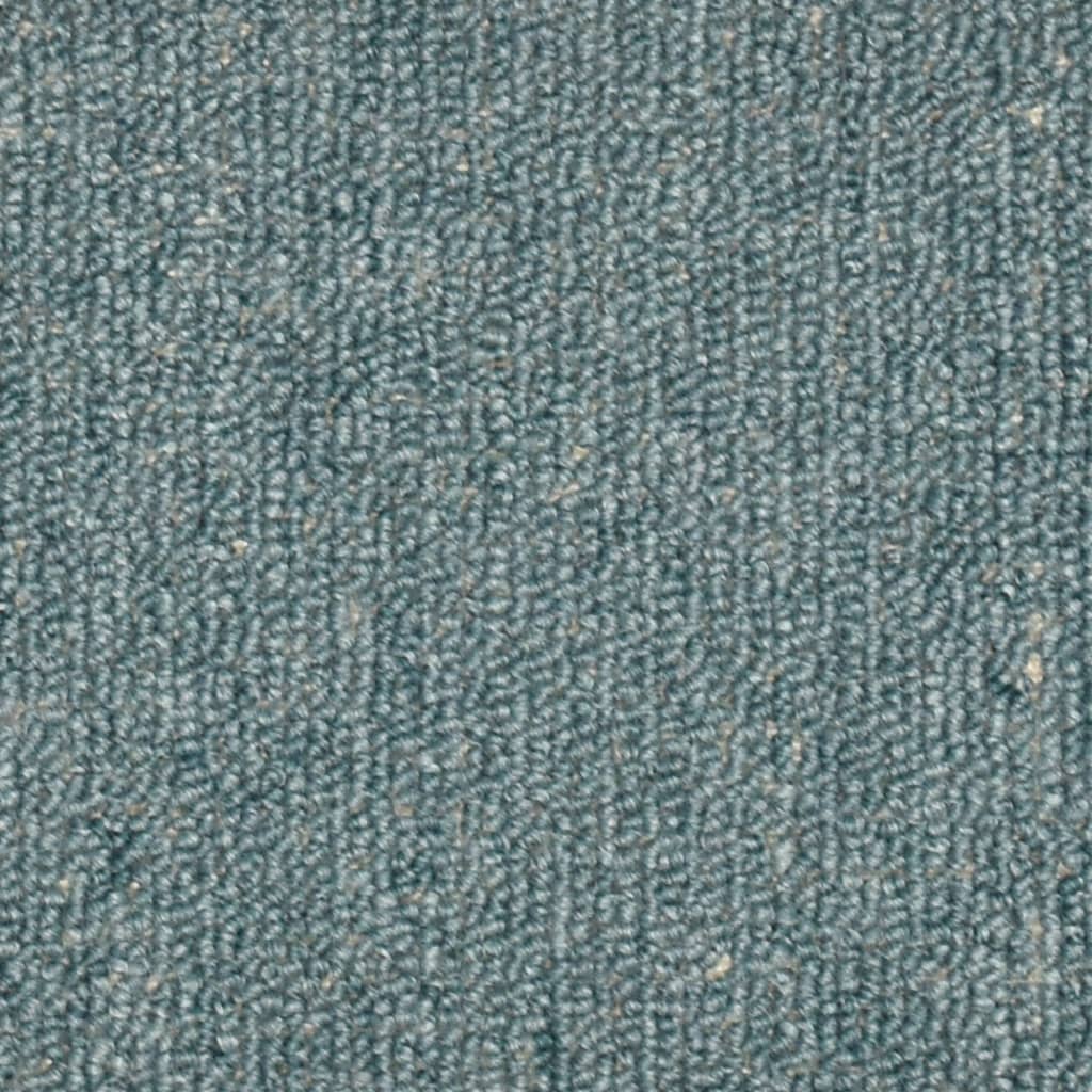 vidaXL Carpet Stair Treads 15 pcs Blue 56x17x3 cm