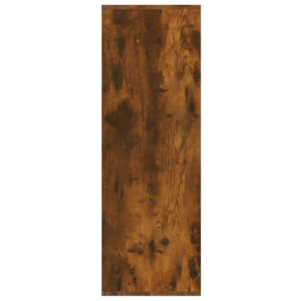 vidaXL Shoe Rack Smoked Oak 54x34x100.5 cm Engineered Wood